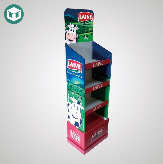 Nytt design Drikke Drikke Kartong Gulv Display